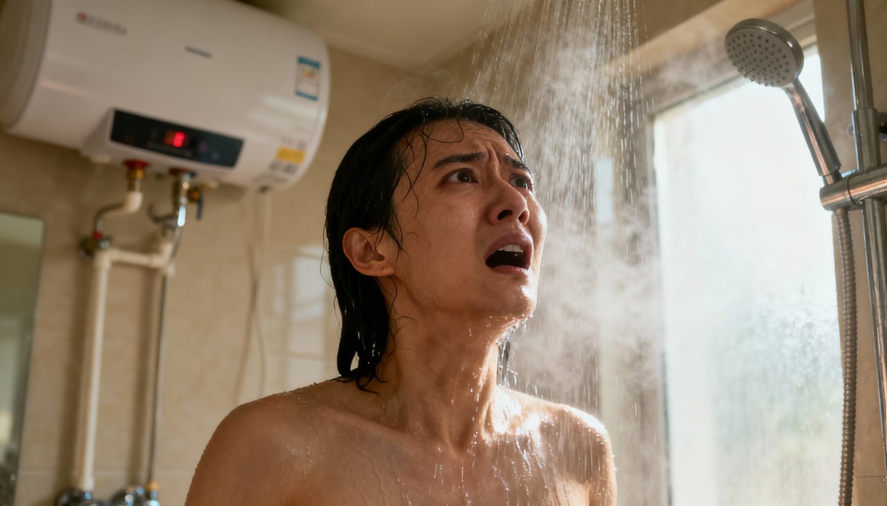 Quando uma torneira ou descarga é acionada durante o banho, ocorre uma alteração na pressão da água