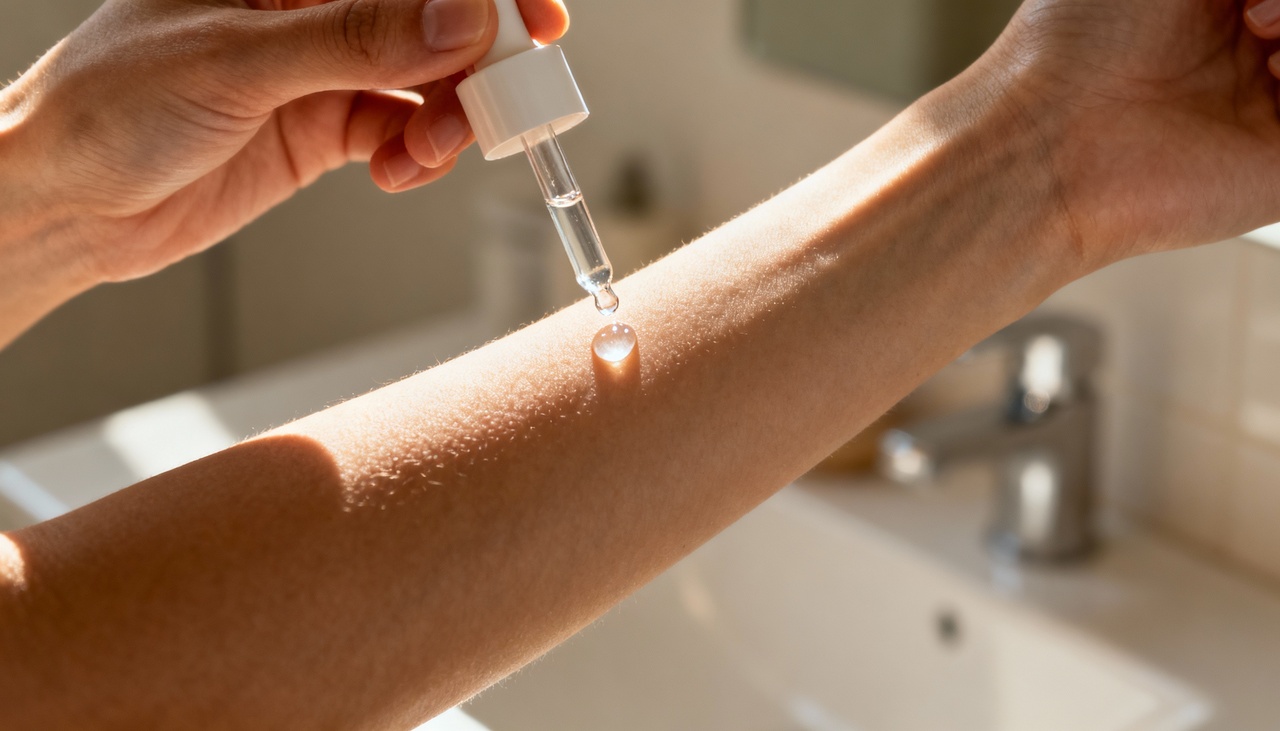 A pele pode reagir a compostos químicos presentes em produtos de beleza