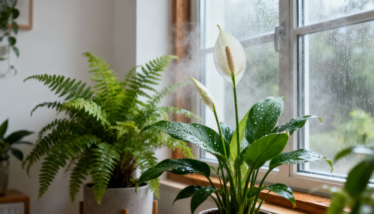 Algumas espécies são eficientes na absorção da umidade do ar, tornando os ambientes mais confortáveis de maneira natural
