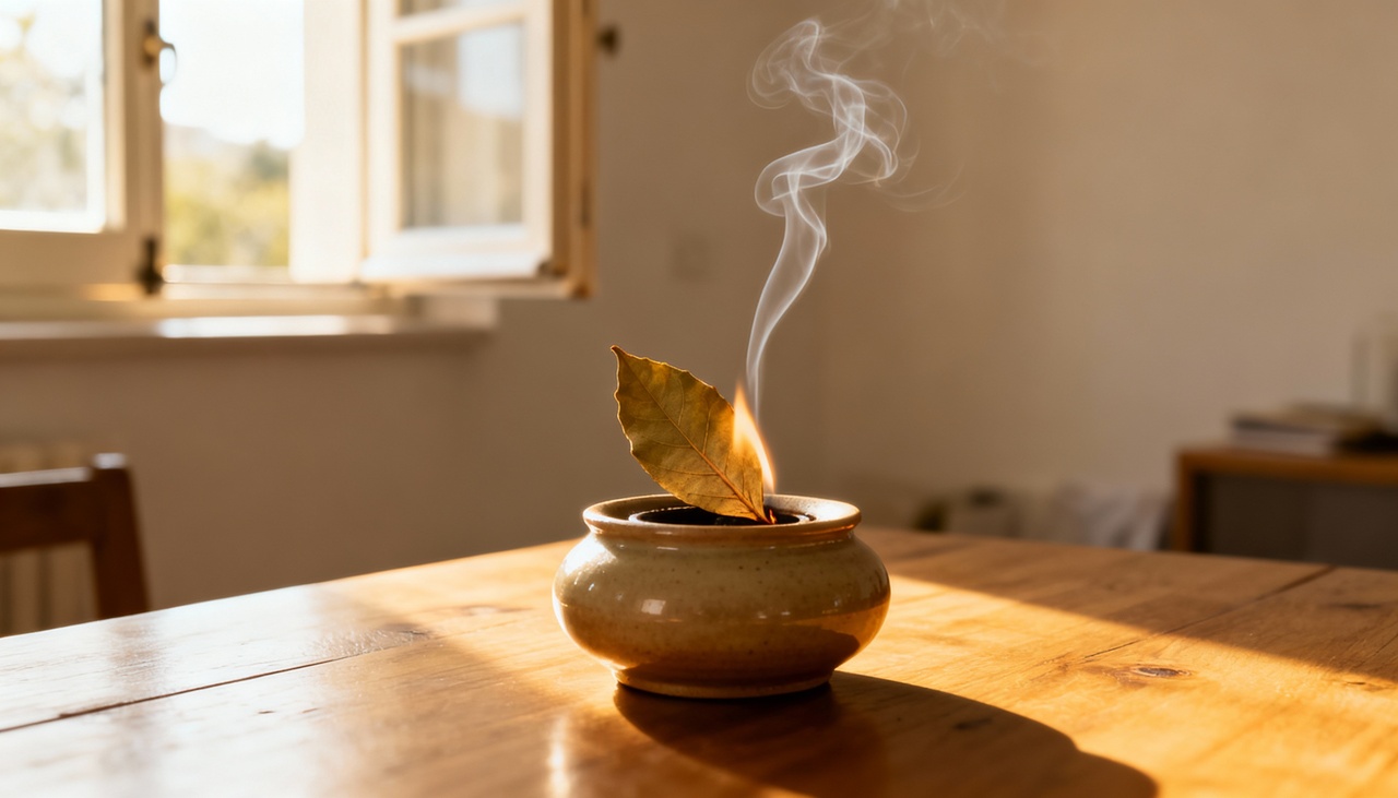 Queimar folha de louro em casa se tornou um recurso acessível para quem deseja criar um ambiente mais acolhedor