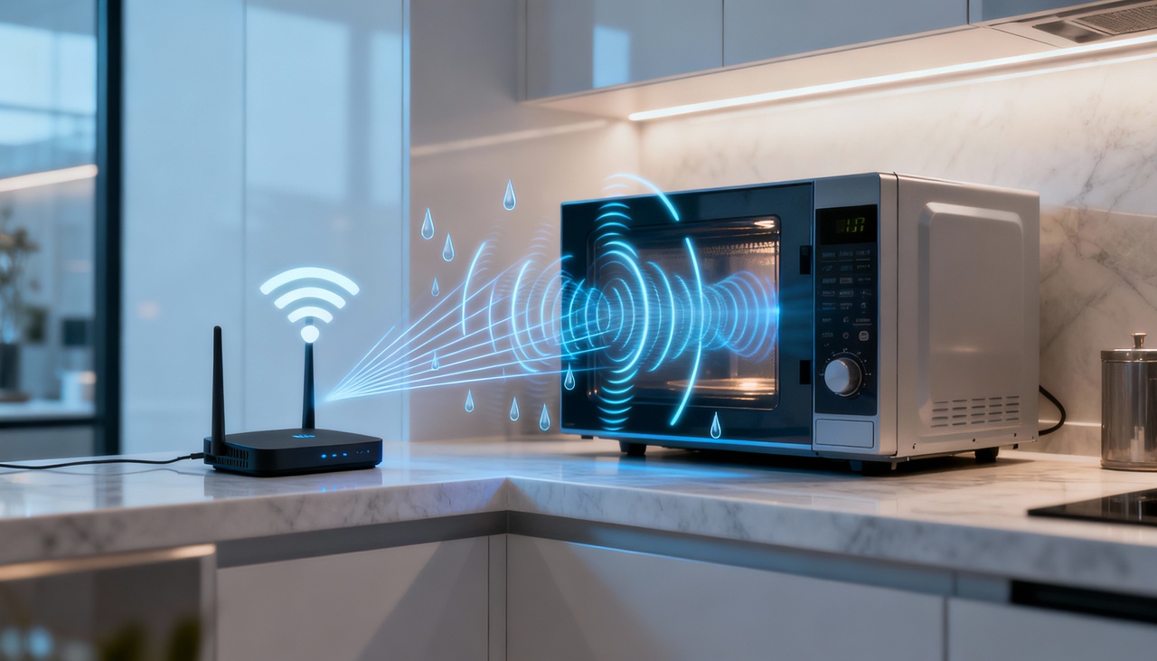 A principal razão está na coincidência de faixas de frequência