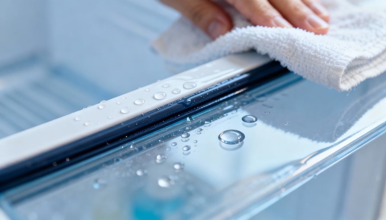 Durante o congelamento, a chamada rejeição de sal concentra moléculas orgânicas voláteis, que acabam escapando das embalagens e circulando dentro do aparelho