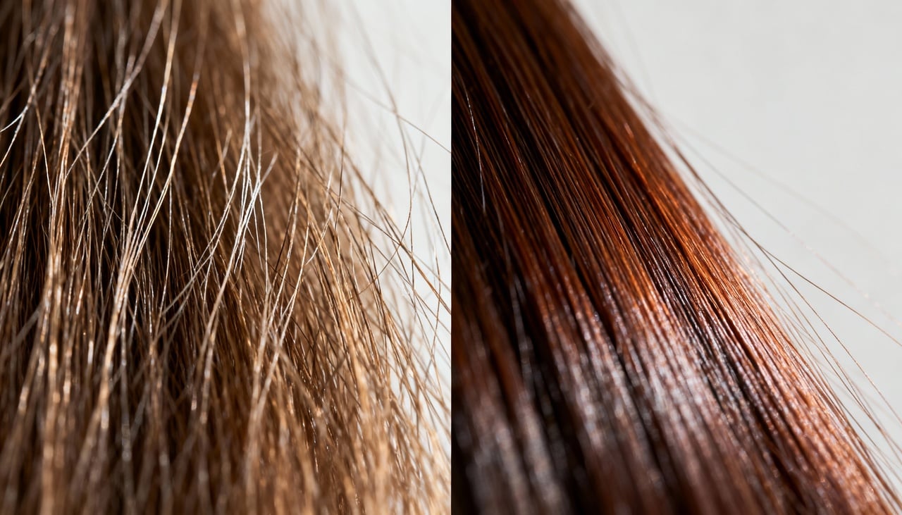 O fio de cabelo é formado basicamente por queratina, uma proteína cuja produção depende da ingestão adequada de proteínas e aminoácidos