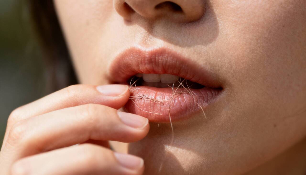 O ato de roer a pele dos lábios geralmente acontece como uma resposta involuntária a estados de ansiedade