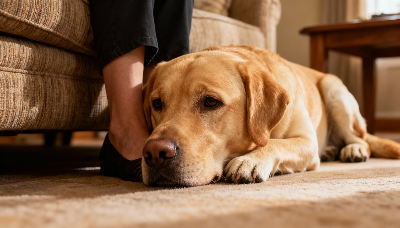 O Labrador Retriever é conhecido por seu comportamento leal e protetor, desenvolvendo um forte apego aos tutores