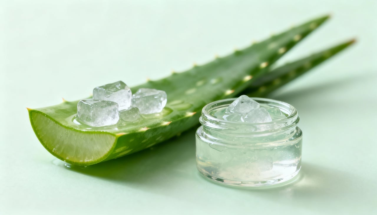 Aloe vera possui propriedades anti-inflamatórias e hidratantes