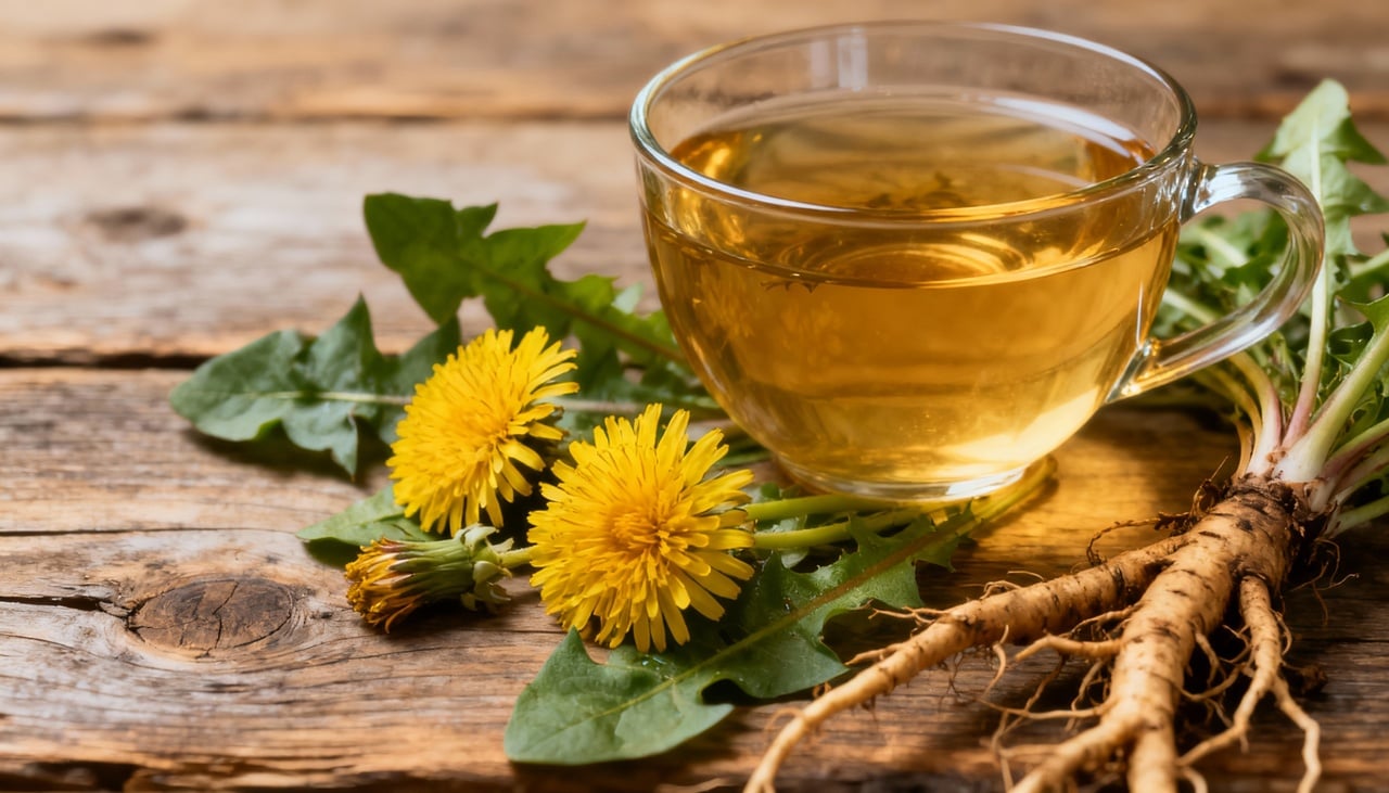 Além das vitaminas, o dente-de-leão fornece minerais como ferro, potássio e cálcio, essenciais para funções vitais do corpo