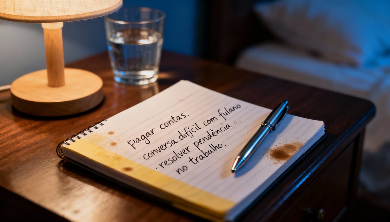 Muitas pessoas atravessam a noite revisitando conflitos e situações que ainda não tiveram solução