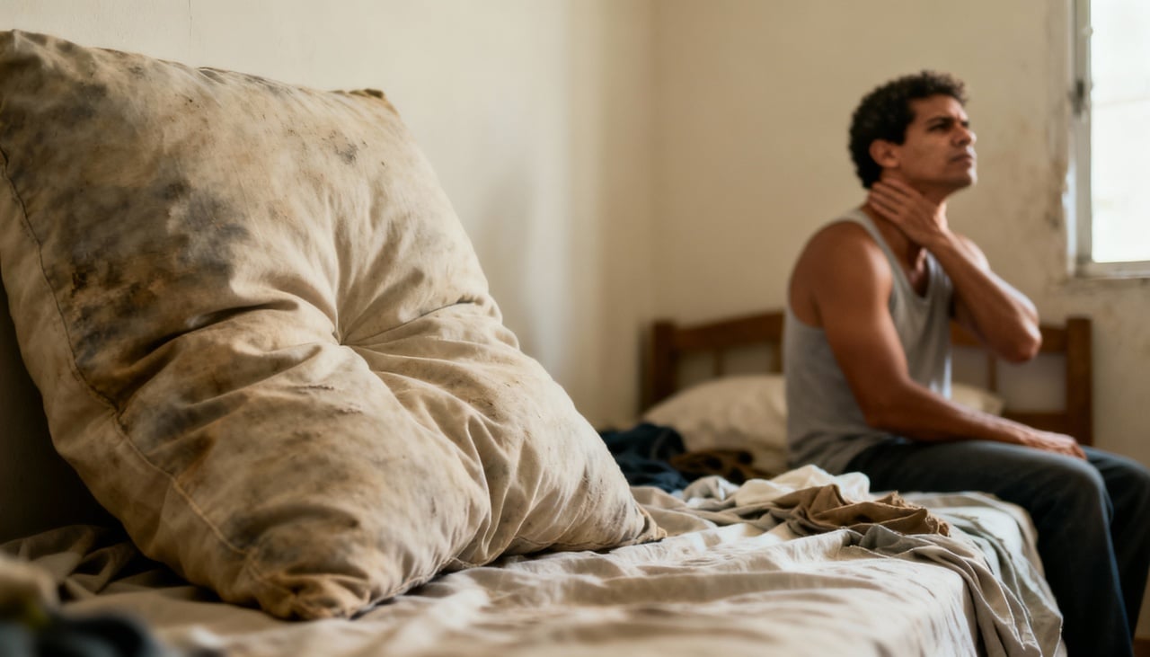 Acordou com o pescoço duro que nem tábua? Tente fazer isso