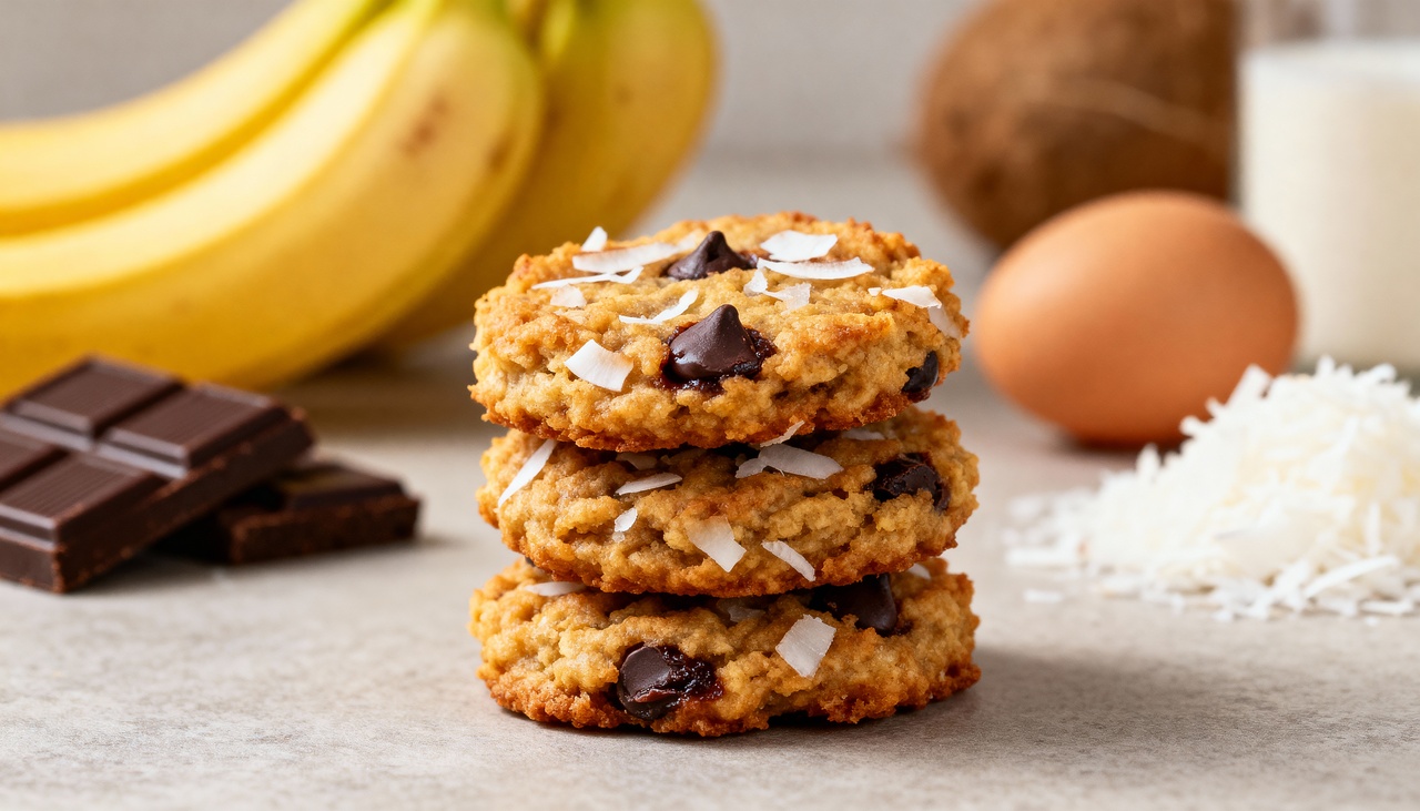 Preparar cookies de banana saudáveis é simples e rápidoPreparar cookies de banana saudáveis é simples e rápido