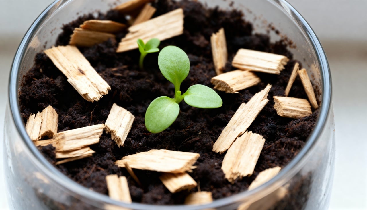 A rolha regula a umidade do substrato