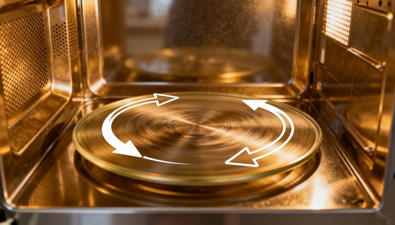 A alternância de direção ocorre por conta do motor síncrono alimentado por corrente alternada