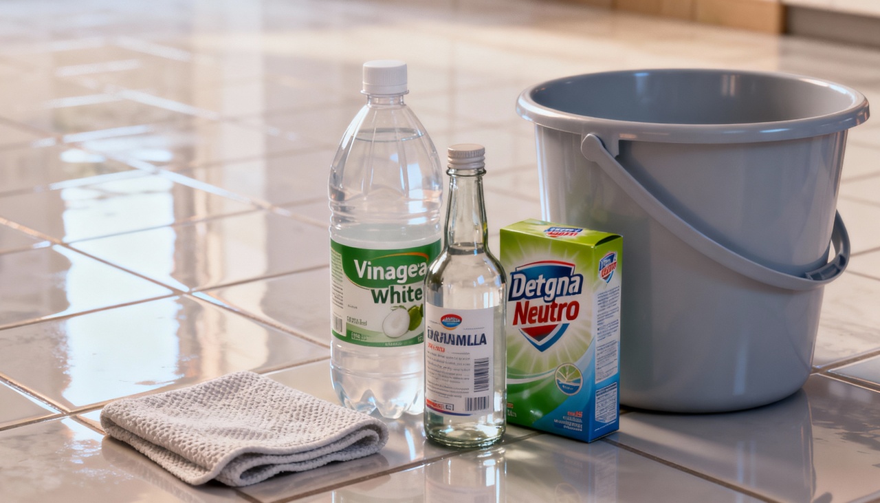 Misturas feitas em casa utilizam ingredientes acessíveis que garantem eficiência na remoção da sujeira e respeito ao revestimento