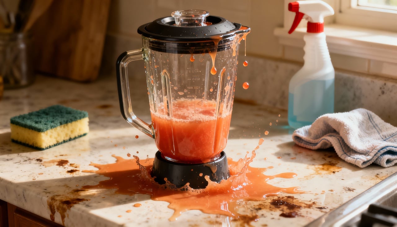 O fenômeno ocorre devido ao movimento intenso das lâminas internas, que giram em alta velocidade