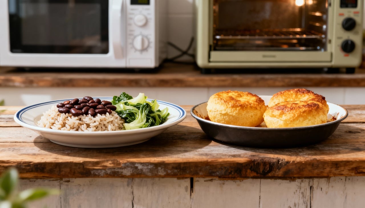 O micro-ondas utiliza ondas eletromagnéticas que agem diretamente nas moléculas de água dos alimentos