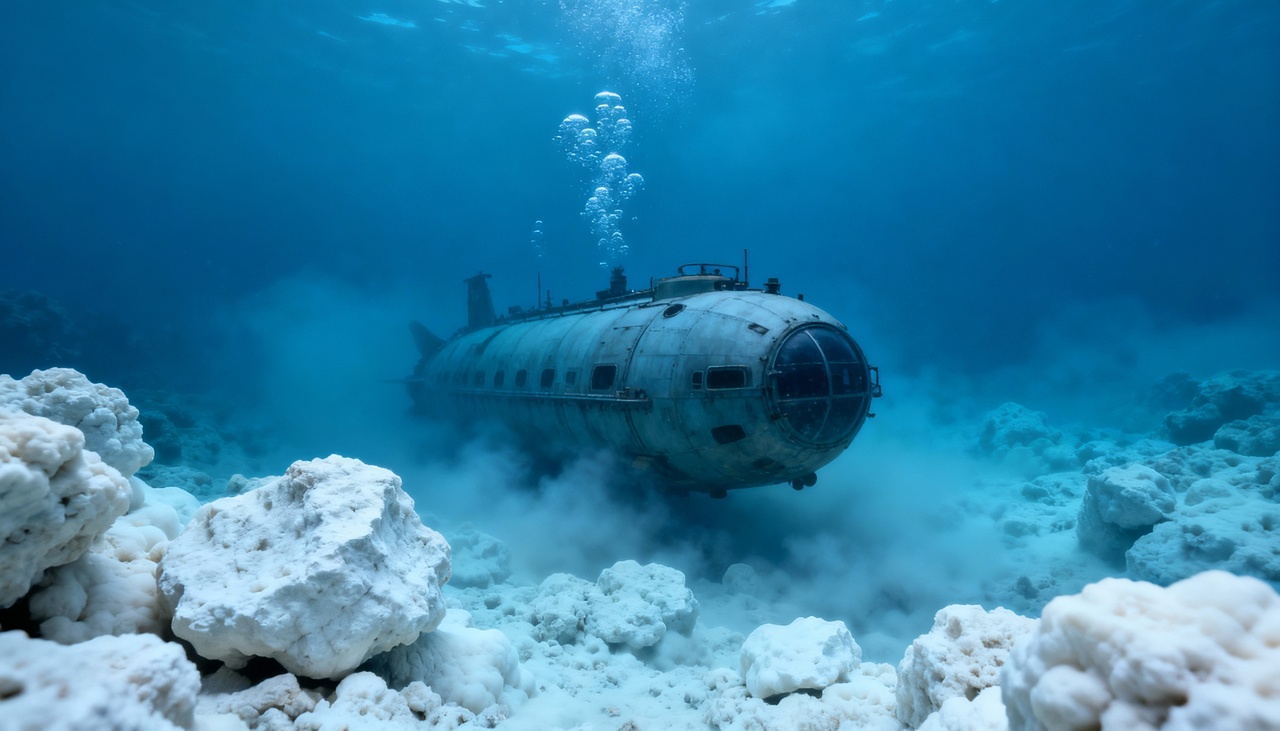 As condições químicas observadas no local são extremamente alcalinas, semelhantes às encontradas em soluções de limpeza industrial