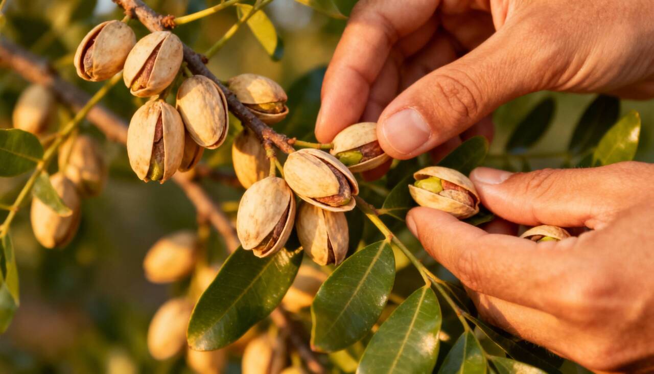 O pistache adapta-se melhor em regiões de clima seco e quente