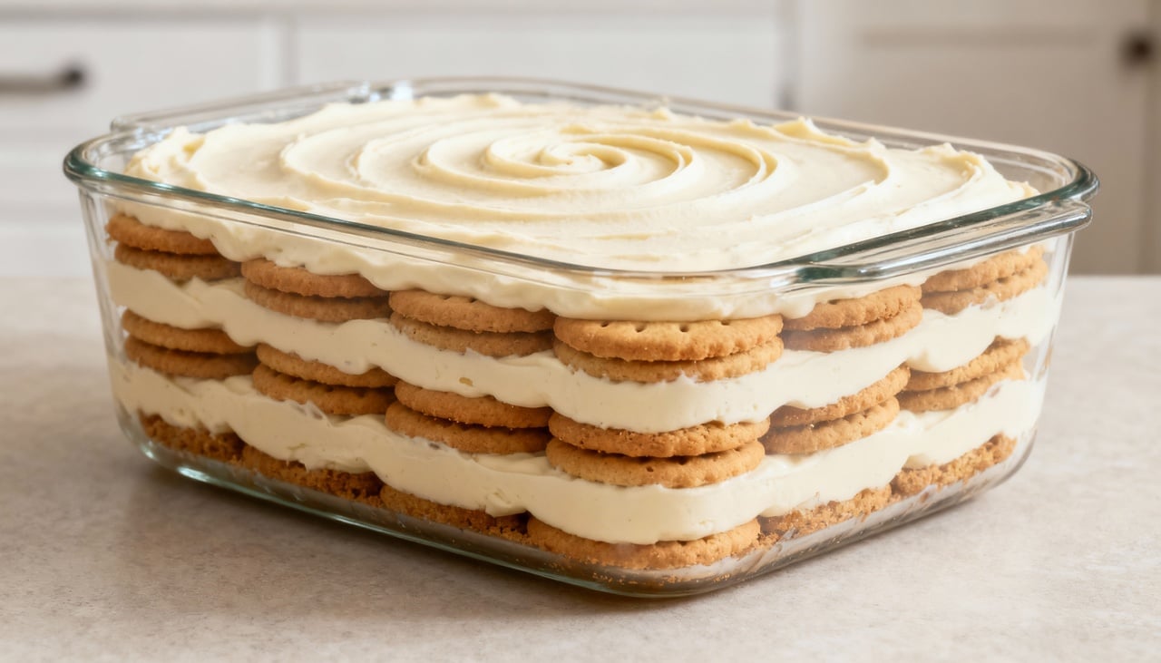 A técnica convencional de empilhar bolacha por bolacha consome tempo e requer habilidade para não desmontar durante a refrigeração