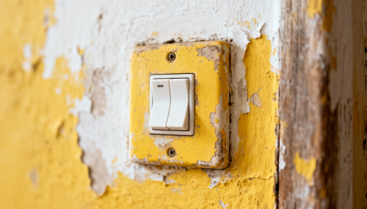 A principal razão para o interruptor branco ficar amarelado está na exposição constante à luz solar