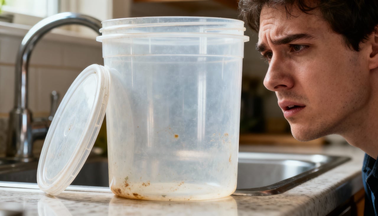 Potes de plástico possuem pequenas fissuras que absorvem partículas e moléculas de gordura durante o uso
