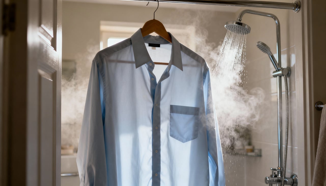 Algodão, poliéster e tecidos mistos criam dobras porque as fibras perdem o formato original ao contato com umidade, calor ou pressão