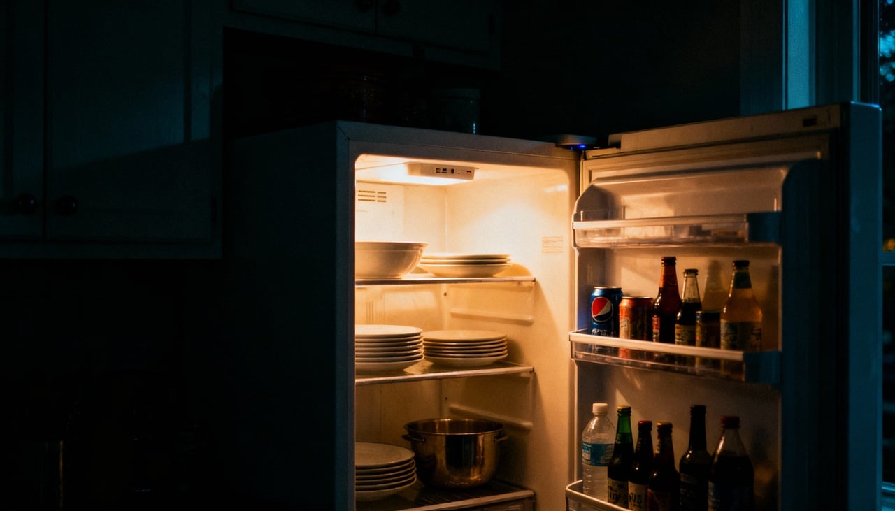 À noite, a queda da temperatura externa altera a dinâmica da troca de calor nas geladeiras