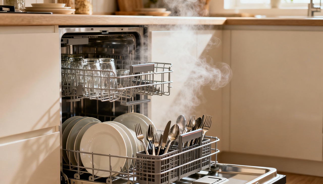 Modelos modernos de lava-louças frequentemente consomem consideravelmente menos água em relação à lavagem manual