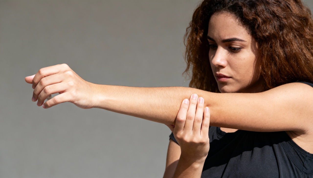 A digitação contínua mantém os músculos extensores do antebraço contraídos enquanto sustentam os punhos em uma posição fixa