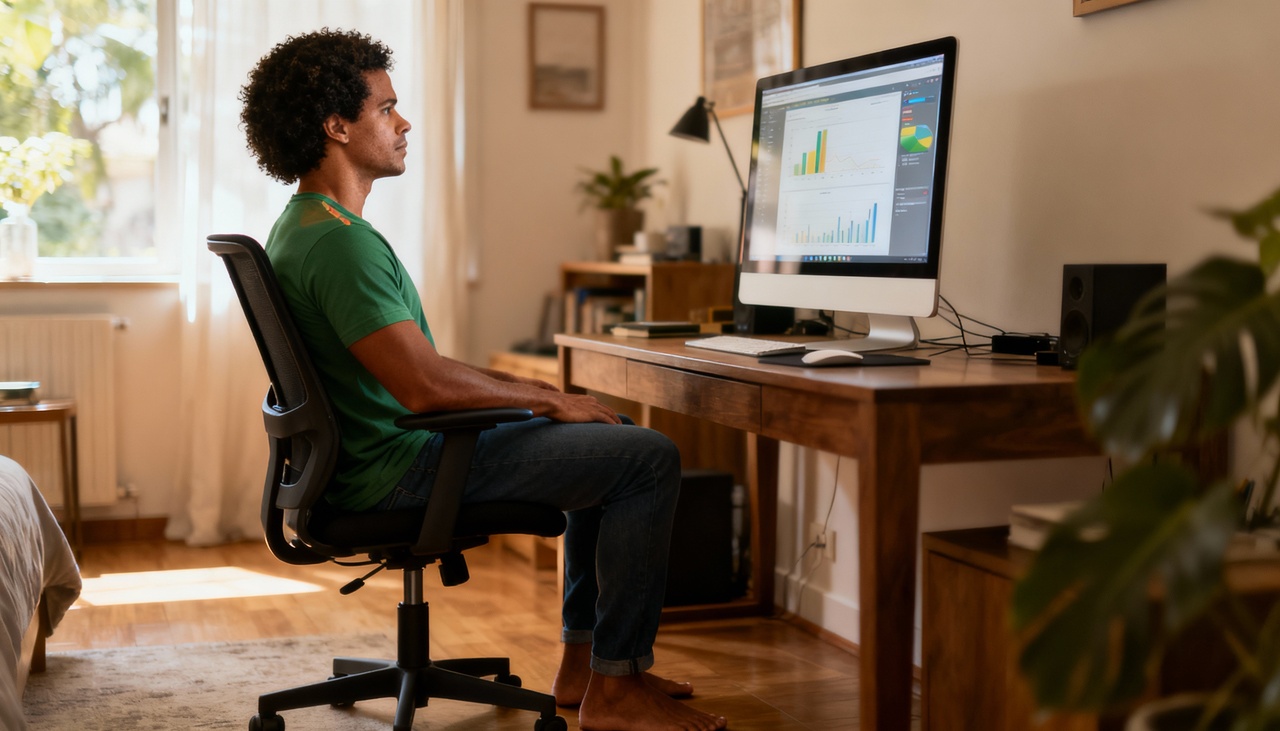 Alinhar a coluna evita sobrecarga em ossos e articulações, reduzindo desgastes e risco de dores futuras