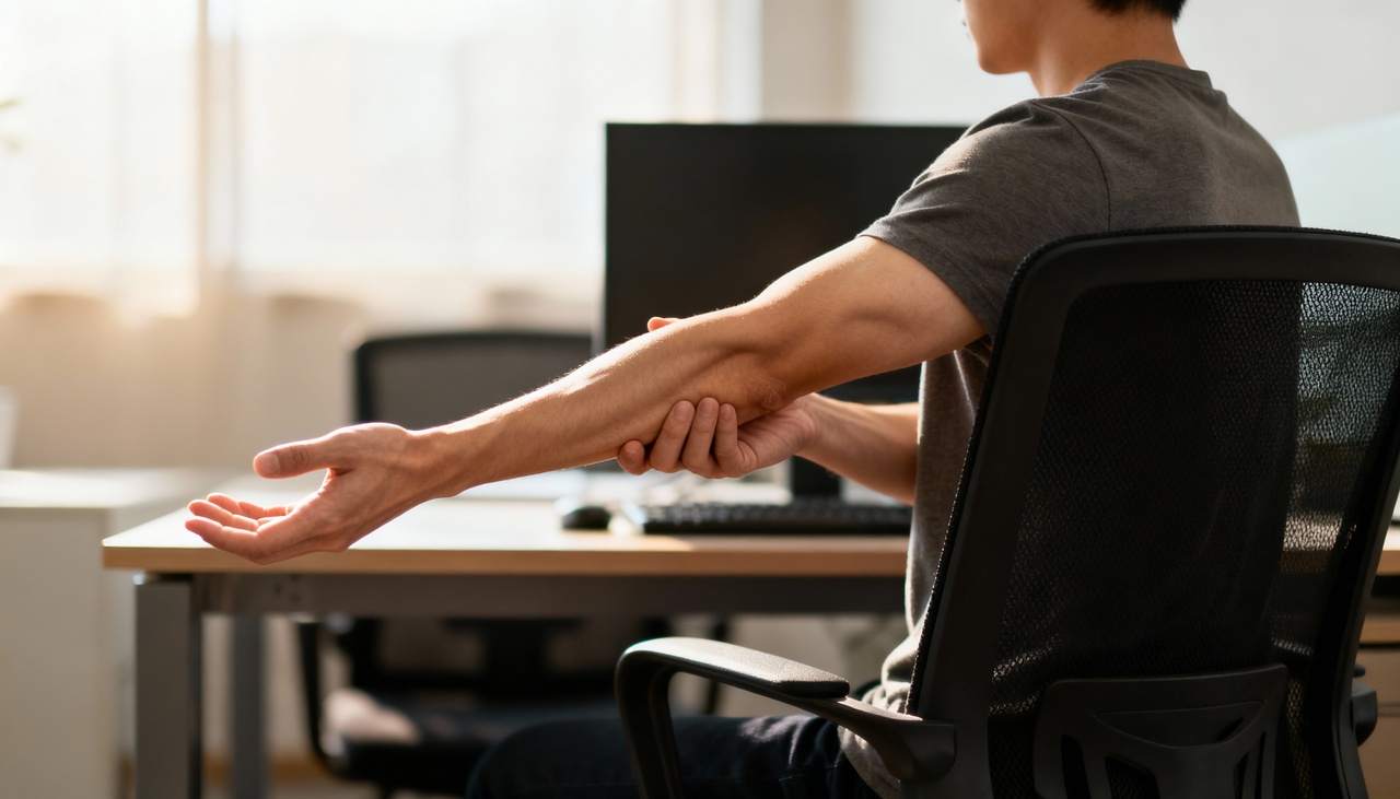 O esforço repetido dos músculos do antebraço, especialmente de quem digita por horas sem pausa