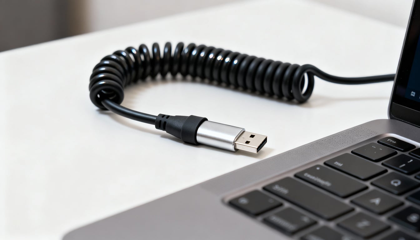 A estrutura metálica cria uma barreira física que impede que o cabo dobre demais perto do conector