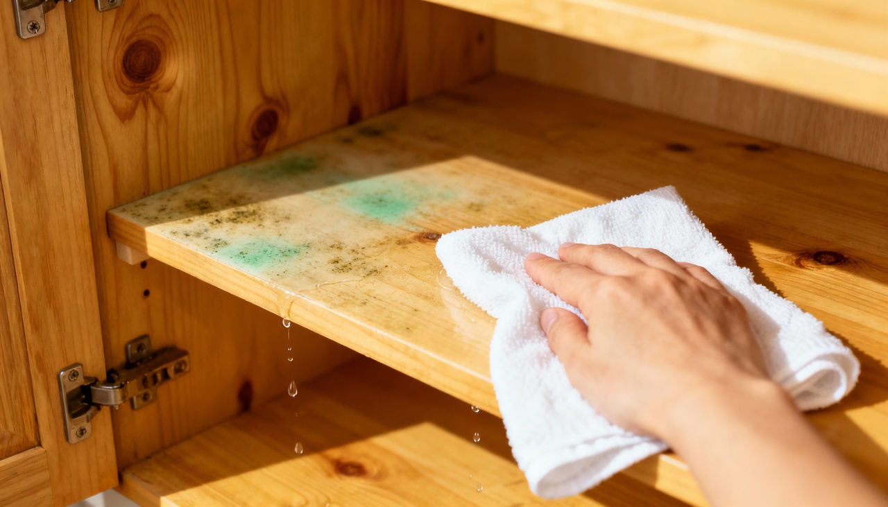 O cheiro velho em armários surge quando há umidade acumulada