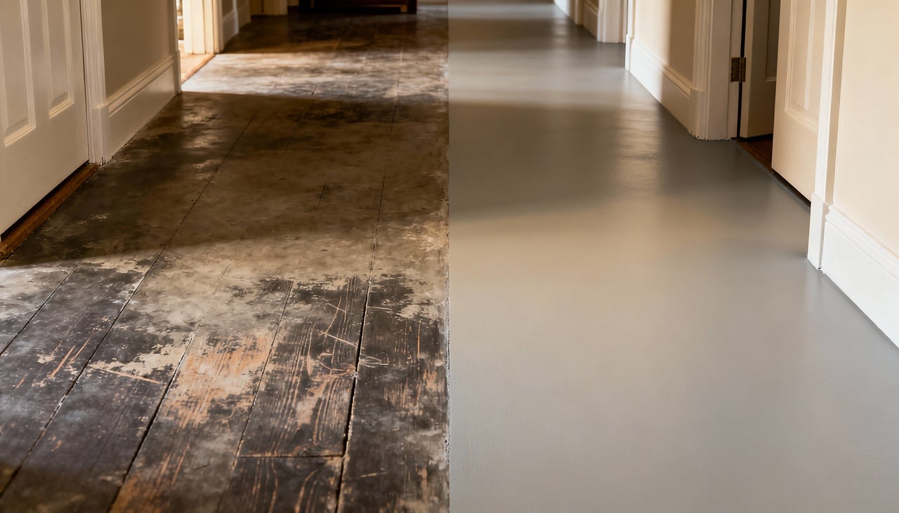 A pintura de piso resolve problemas de quem busca renovação rápida sem enfrentar quebra-quebra