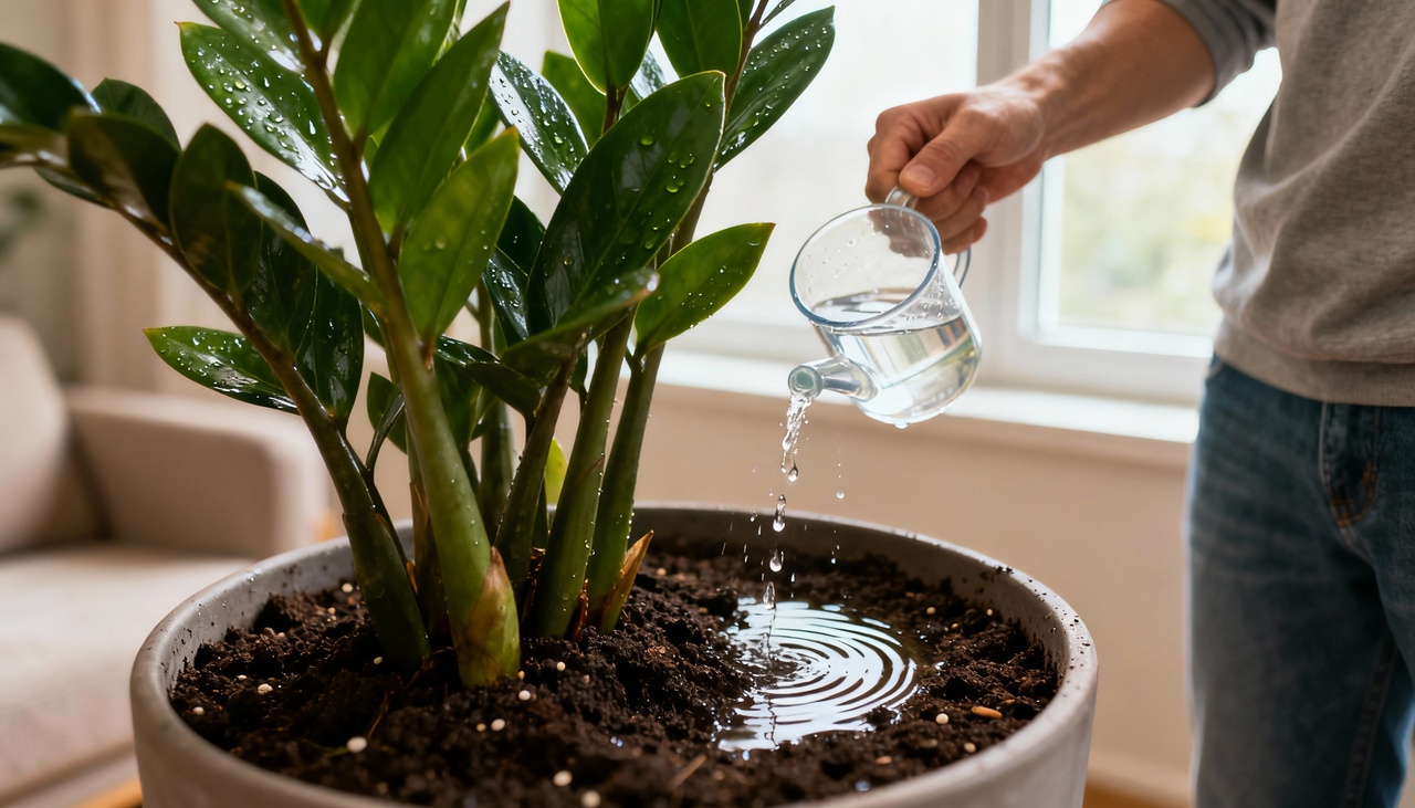 A estrutura da planta zamioculca explica sua reação intensa a quantidades mínimas de fertilizante