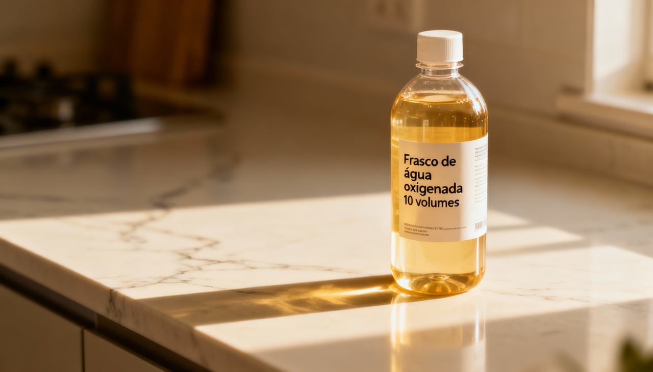 A ação do peróxido libera oxigênio ativo que elimina microrganismos presentes em superfícies comuns da casa