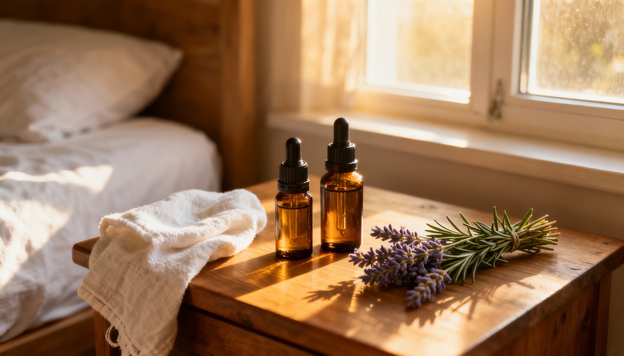 Certos óleos essenciais são conhecidos por influenciarem positivamente o humor nas primeiras horas do dia