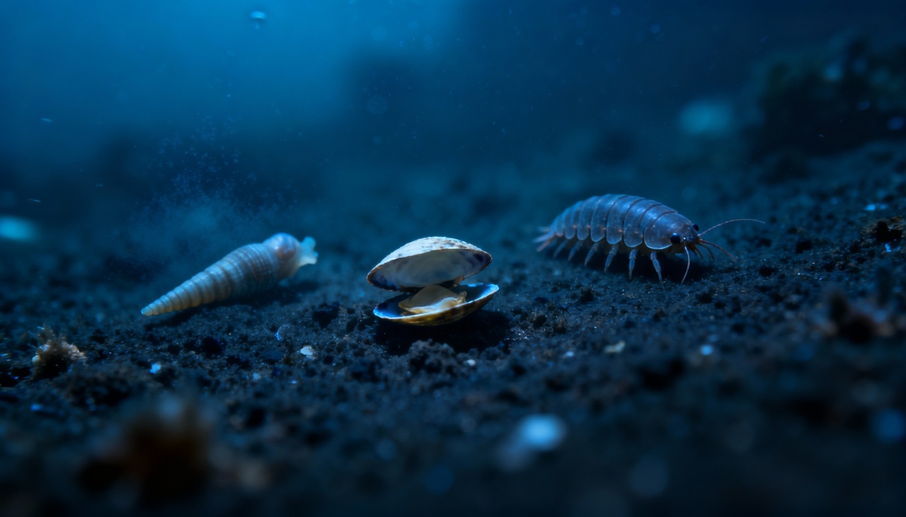 Entre as descobertas, estão organismos com características únicas, como um molusco recordista