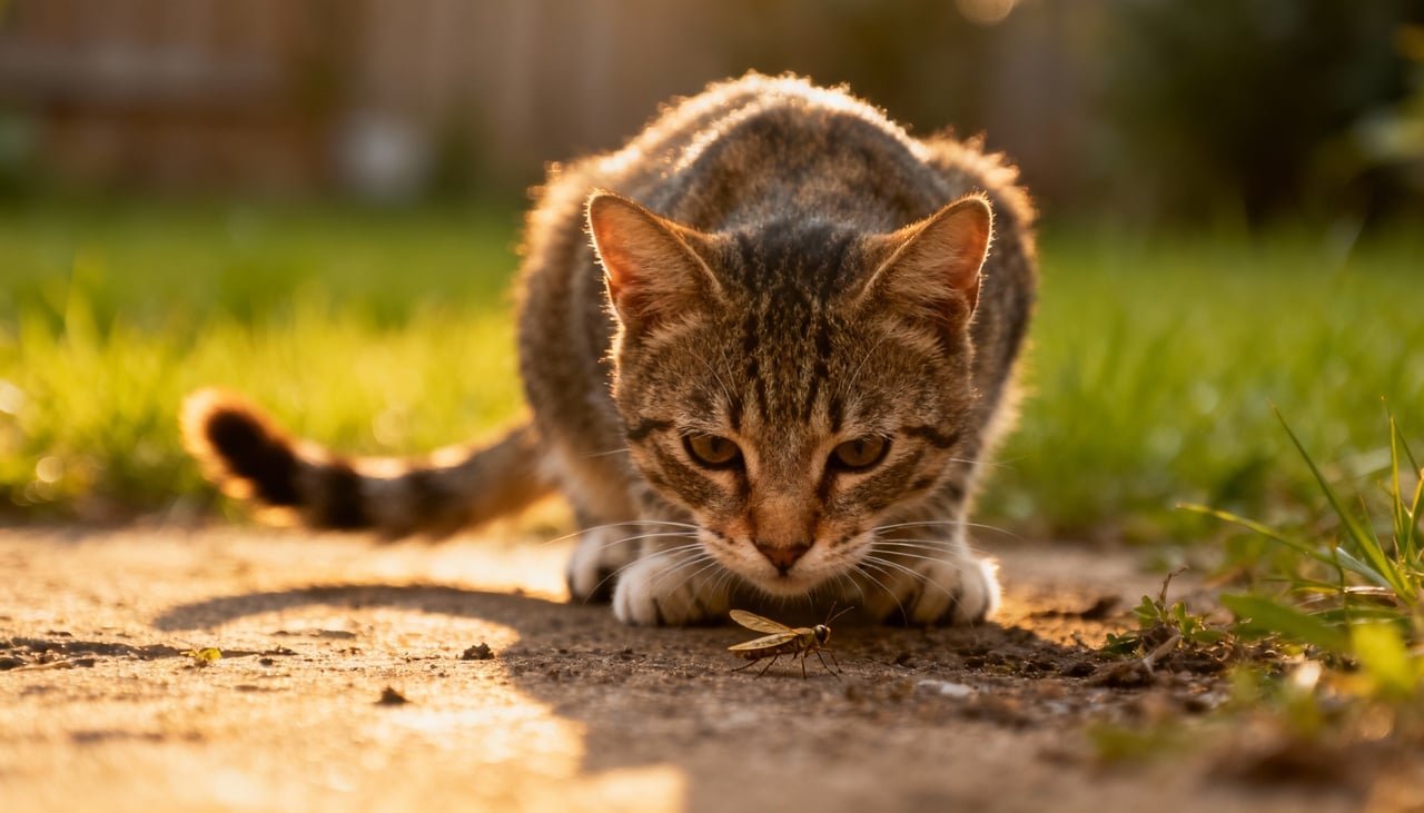 O instinto de caça é parte essencial da natureza dos felinos, mesmo entre os gatos de casa