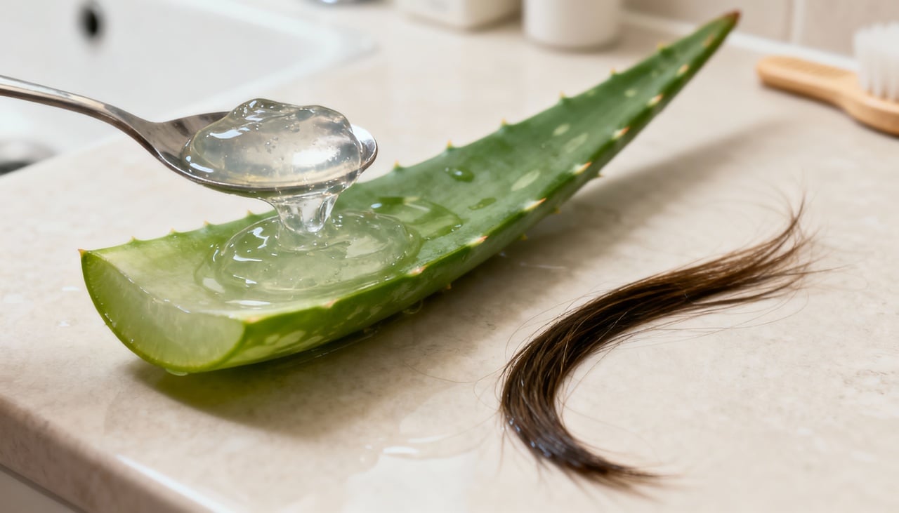 A terapia pré-poo consiste em aplicar óleo vegetal ou gel de aloe vera antes do shampoo para criar uma barreira protetora e evitar os danos causados pelo atrito e pela lavagem