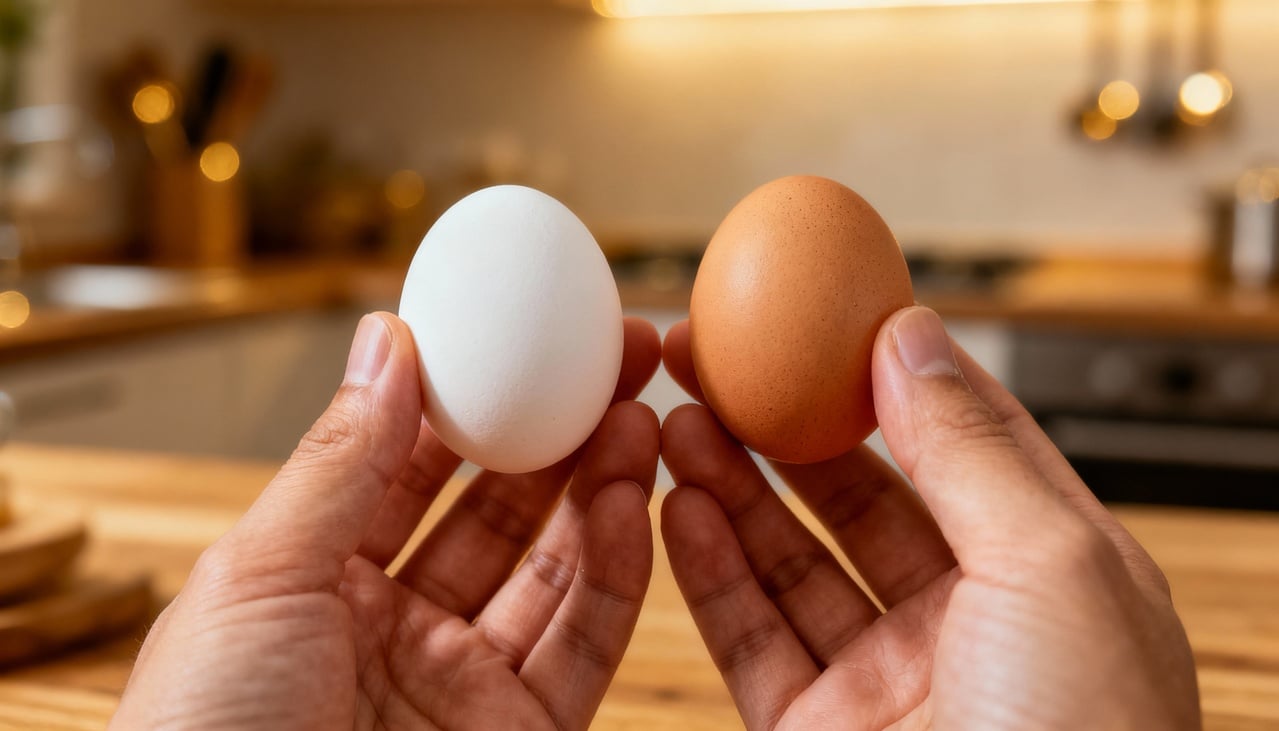 A cor da casca dos ovos é determinada pela genética da galinha