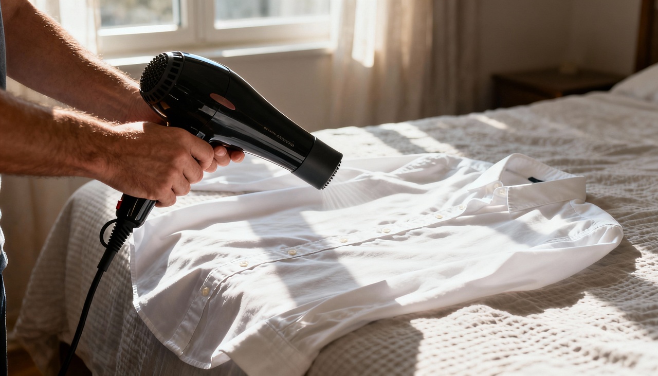 Algodão, poliéster e tecidos mistos criam dobras porque as fibras perdem o formato original ao contato com umidade, calor ou pressão