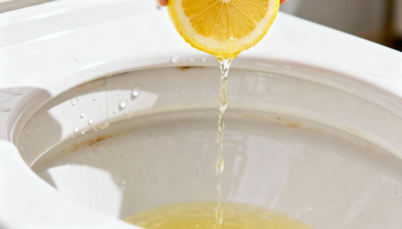 O ácido cítrico presente no limão age diretamente sobre sujeiras incrustadas, calcário e resíduos de sabão