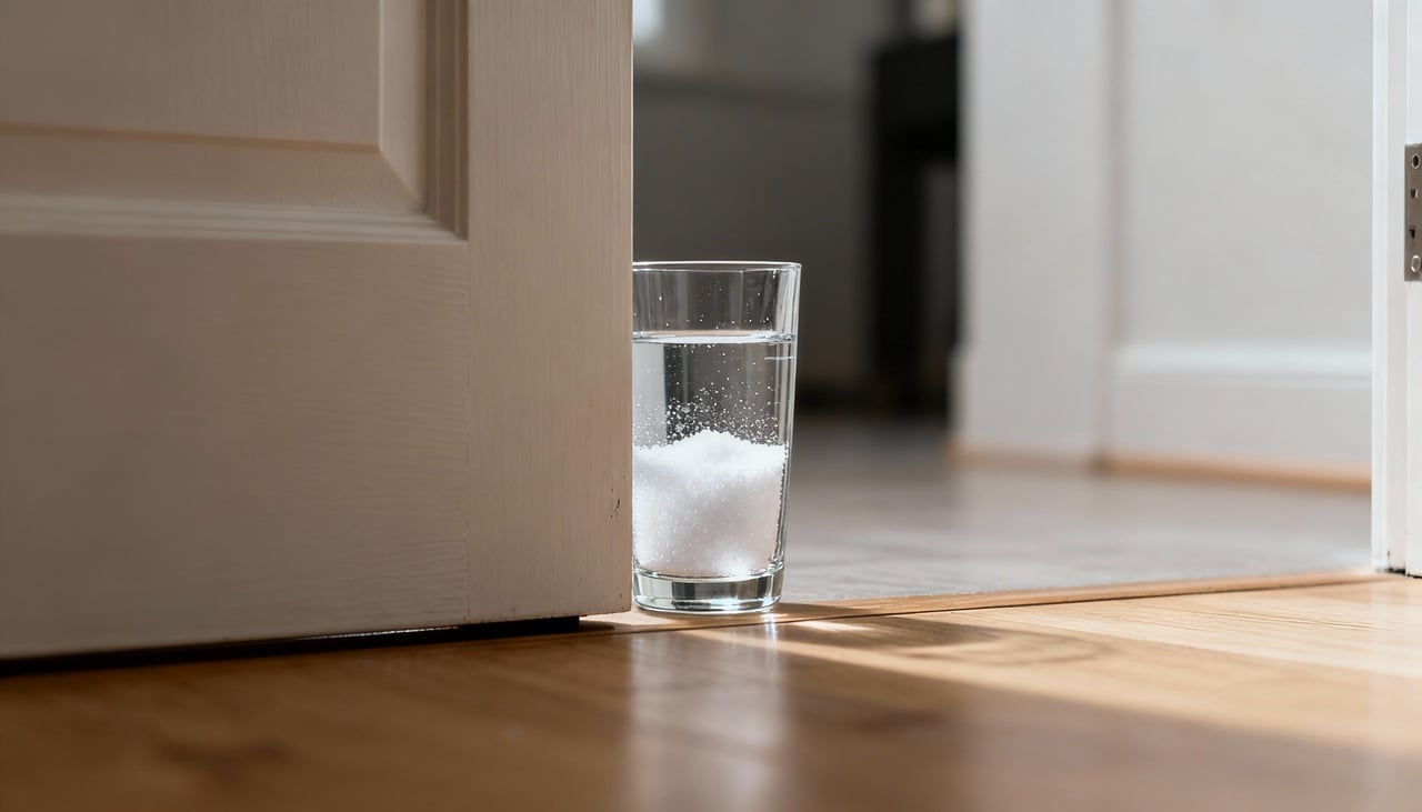 O ritual com água e sal grosso baseia-se na crença de que substâncias naturais podem absorver e dispersar vibrações indesejadas