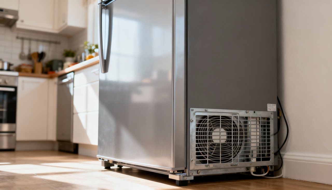 Deixar a geladeira encostada na parede impede a dissipação do calor do condensador