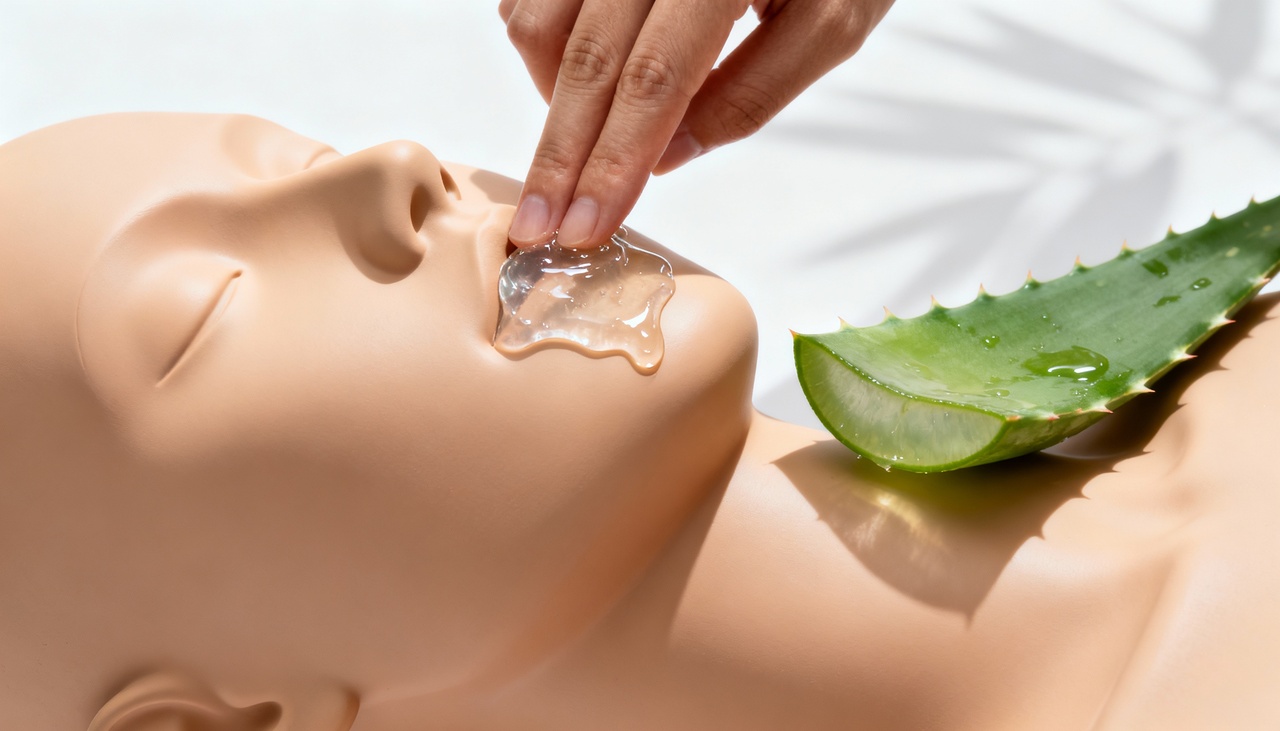 Aloe vera possui propriedades anti-inflamatórias e hidratantes