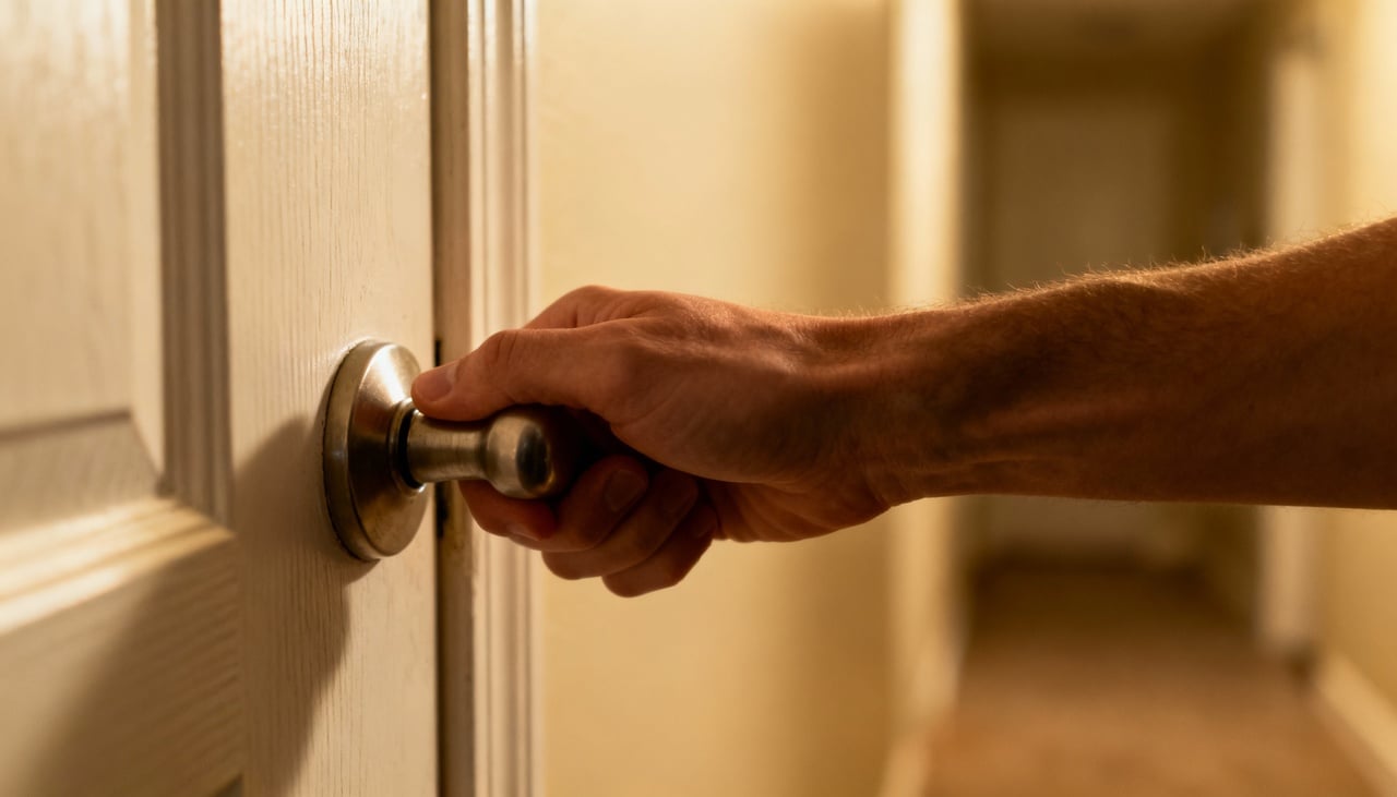 Uma porta fechada em sonhos frequentemente reflete barreiras internas e dificuldades em acessar determinadas áreas da vida