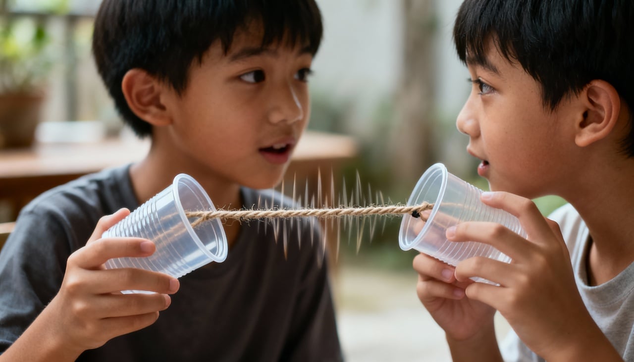 Experimentos simples ajudam a compreender o movimento do som nos materiais