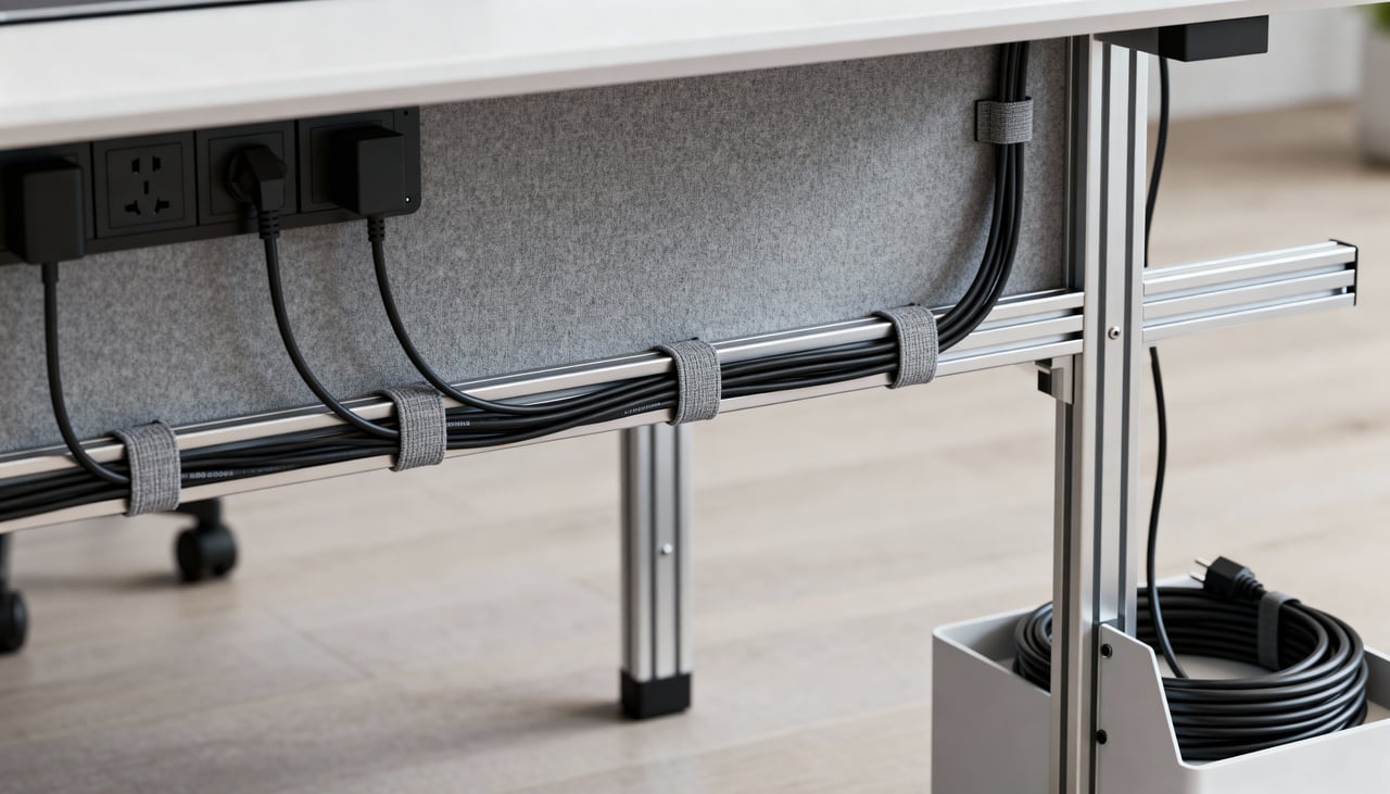 Organizar os fios melhora não só a estética, mas também amplia a segurança