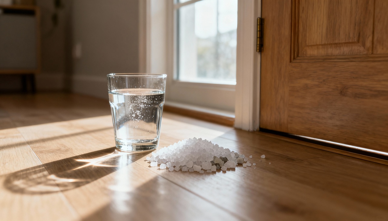 O ritual com água e sal grosso baseia-se na crença de que substâncias naturais podem absorver e dispersar vibrações indesejadas