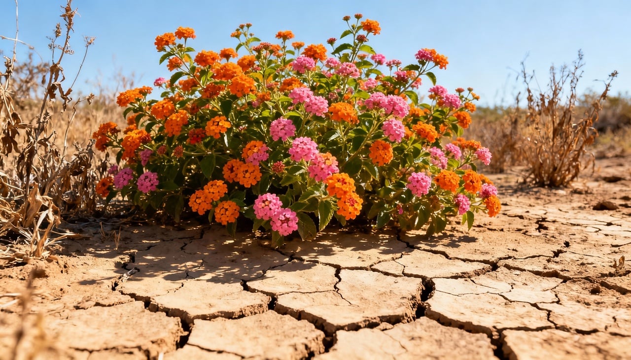 A planta “lantana” se sobressai ao descrever esta espécie perene surpreendentemente versátil